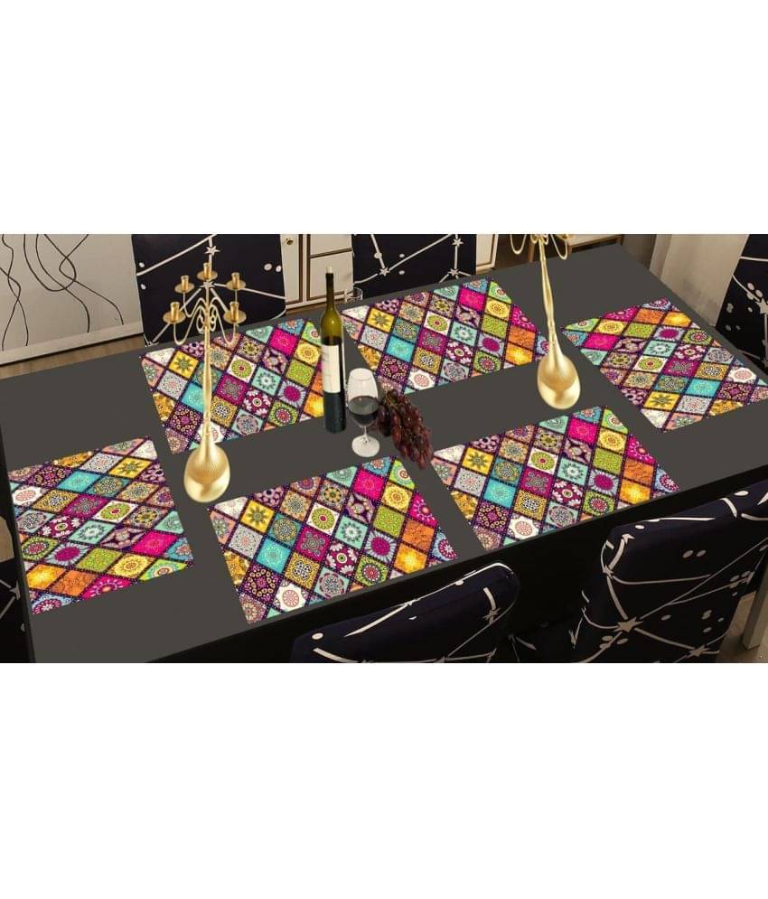     			Sanraksshan PVC Solid Rectangle Table Mats ( 40 cm x 32 cm ) Pack of 1 - Multi
