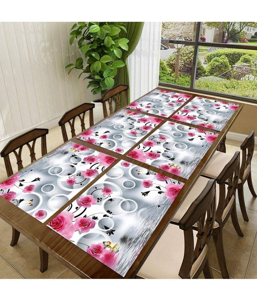 Sanraksshan PVC Solid Rectangle Table Mats ( 40 cm x 32 cm ) Pack of 1 - Multi Sanraksshan PVC Solid Rectangle Table Mats ( 40 cm x 32 cm ) Pack of 1 - Multi