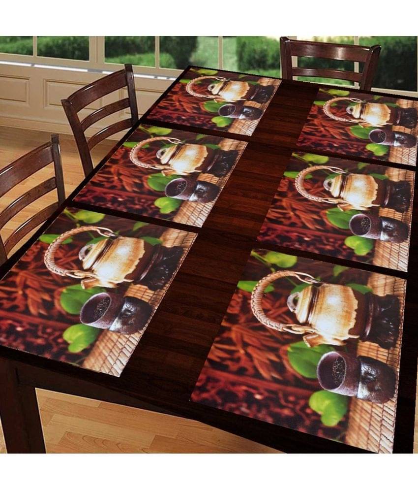 Sanraksshan PVC Solid Rectangle Table Mats ( 40 cm x 32 cm ) Pack of 1 - Multi Sanraksshan PVC Solid Rectangle Table Mats ( 40 cm x 32 cm ) Pack of 1 - Multi
