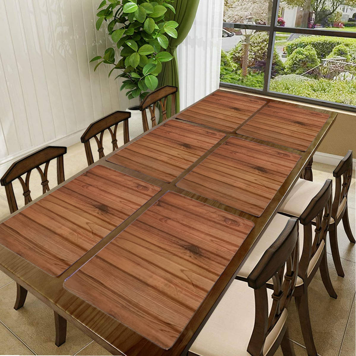 Sanraksshan PVC Solid Rectangle Table Mats ( 40 cm x 32 cm ) Pack of 1 - Multi Sanraksshan PVC Solid Rectangle Table Mats ( 40 cm x 32 cm ) Pack of 1 - Multi