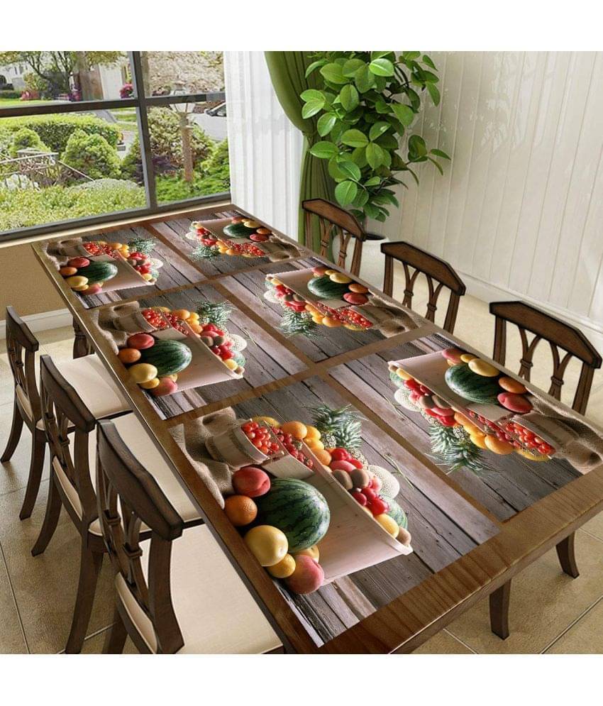 Sanraksshan PVC Solid Rectangle Table Mats ( 40 cm x 32 cm ) Pack of 1 - Multi Sanraksshan PVC Solid Rectangle Table Mats ( 40 cm x 32 cm ) Pack of 1 - Multi
