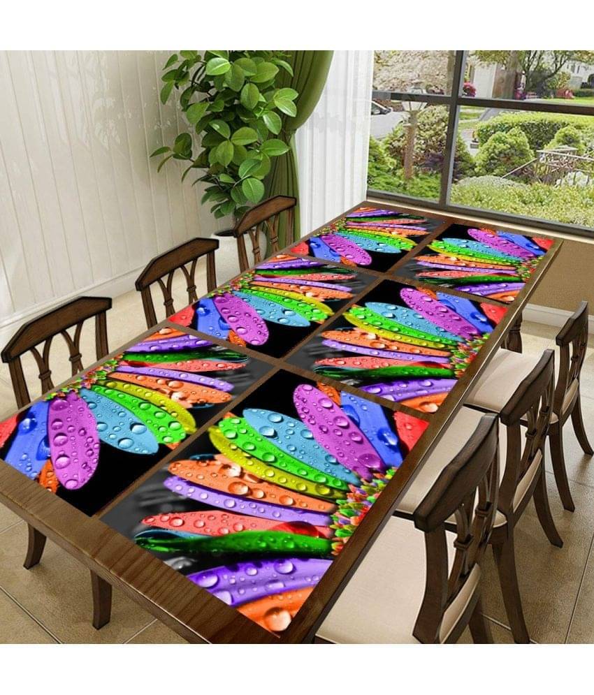 Sanraksshan PVC Solid Rectangle Table Mats ( 40 cm x 32 cm ) Pack of 1 - Multi Sanraksshan PVC Solid Rectangle Table Mats ( 40 cm x 32 cm ) Pack of 1 - Multi