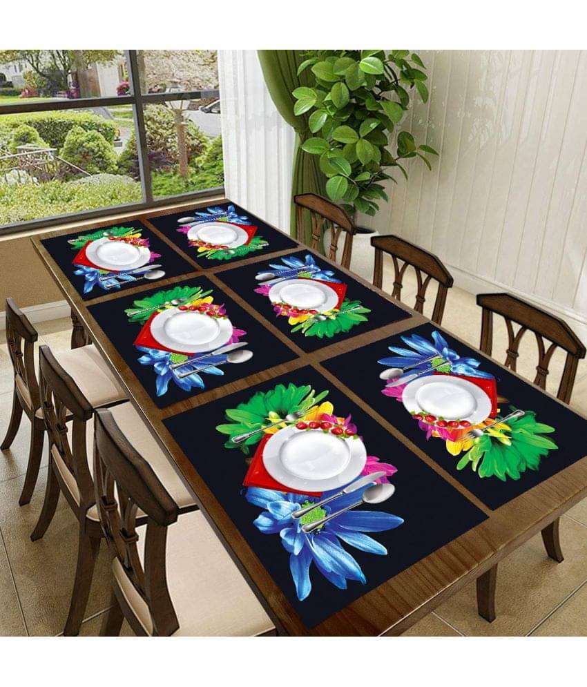 Sanraksshan PVC Solid Rectangle Table Mats ( 40 cm x 32 cm ) Pack of 1 - Multi Sanraksshan PVC Solid Rectangle Table Mats ( 40 cm x 32 cm ) Pack of 1 - Multi