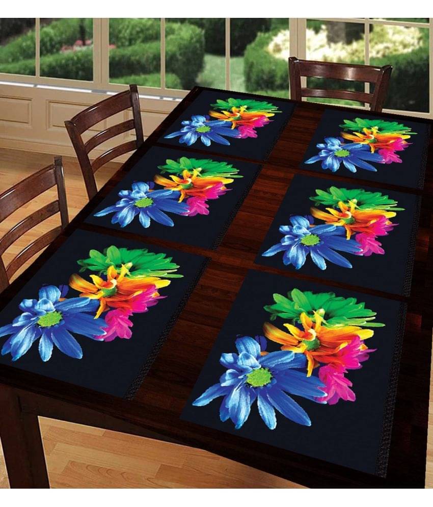 Sanraksshan PVC Solid Rectangle Table Mats ( 40 cm x 32 cm ) Pack of 1 - Multi Sanraksshan PVC Solid Rectangle Table Mats ( 40 cm x 32 cm ) Pack of 1 - Multi