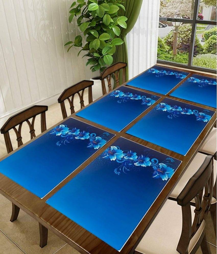 Sanraksshan PVC Solid Rectangle Table Mats ( 40 cm x 32 cm ) Pack of 1 - Multi Sanraksshan PVC Solid Rectangle Table Mats ( 40 cm x 32 cm ) Pack of 1 - Multi