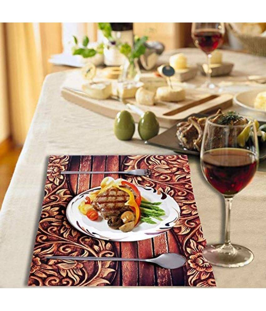 Sanraksshan PVC Solid Rectangle Table Mats ( 40 cm x 32 cm ) Pack of 1 - Multi Sanraksshan PVC Solid Rectangle Table Mats ( 40 cm x 32 cm ) Pack of 1 - Multi