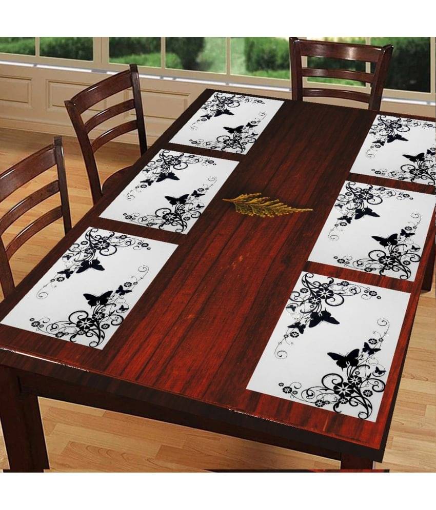     			Sanraksshan PVC Solid Rectangle Table Mats ( 40 cm x 32 cm ) Pack of 1 - Multi