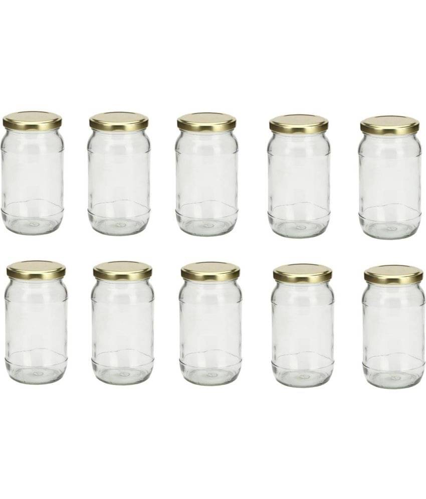     			Somil Glass Container Jar Glass Transparent Utility Container ( Set of 10 )