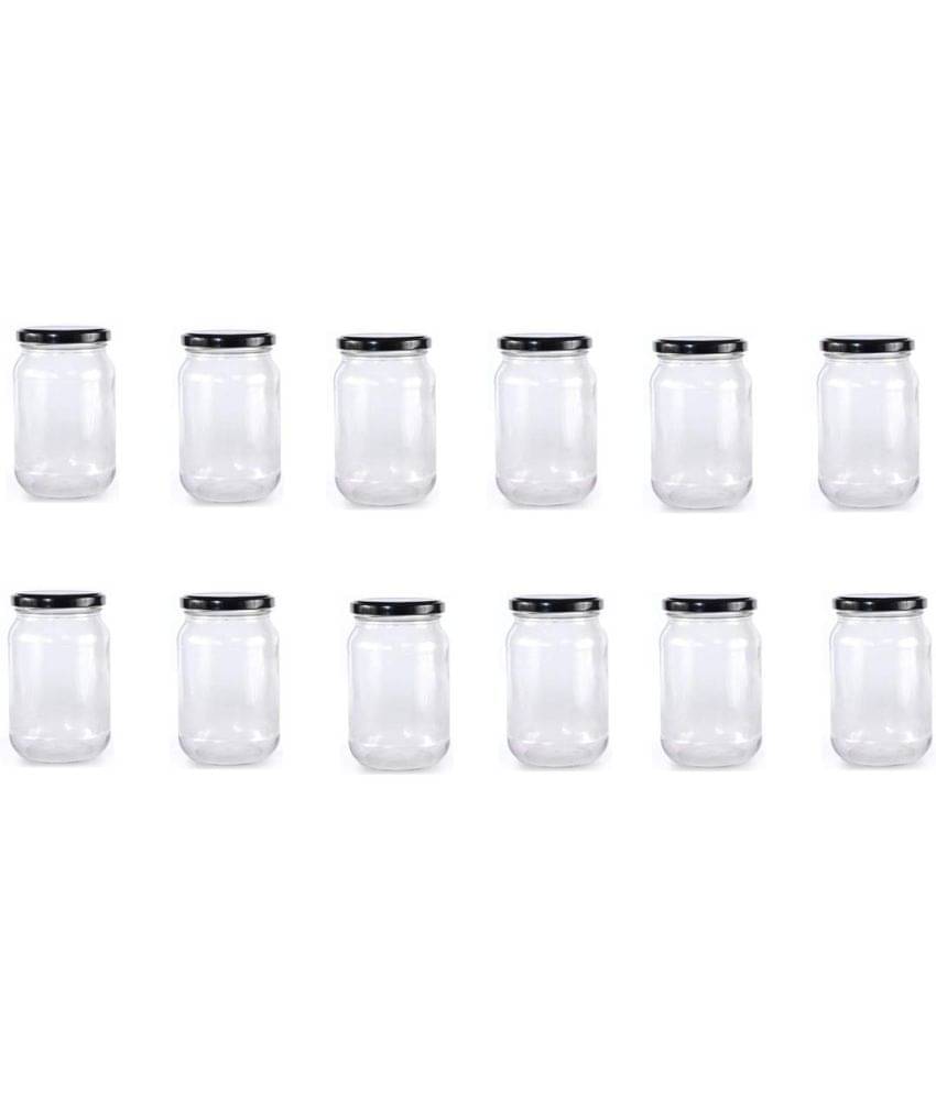 Somil Glass Container Jar Glass Transparent Utility Container ( Set of 12 ) Somil Glass Container Jar Glass Transparent Utility Container ( Set of 12 )