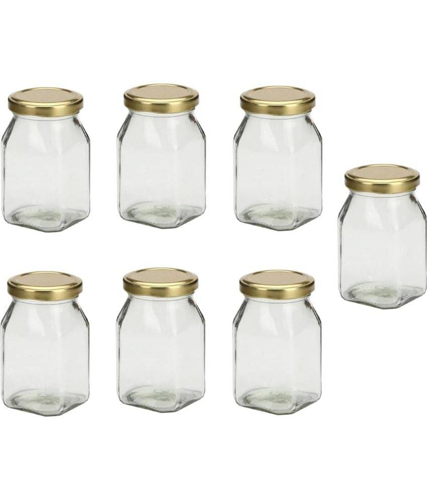     			Somil Glass Container Jar Glass Transparent Utility Container ( Set of 7 )