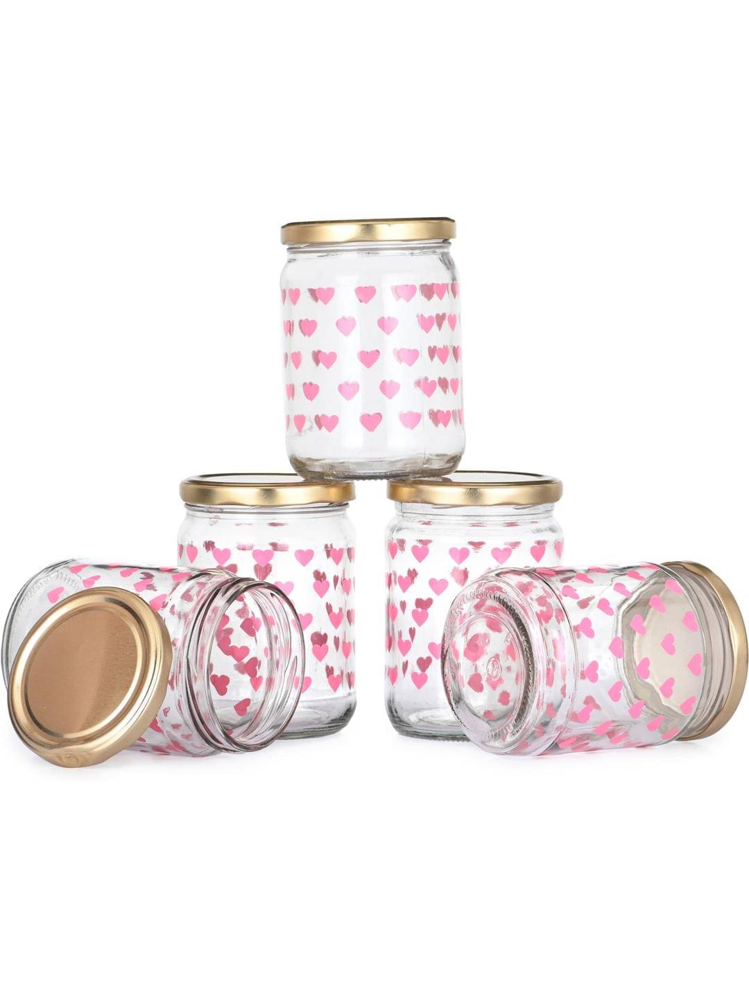     			Somil Glass Container Jar Glass Transparent Utility Container ( Set of 5 )