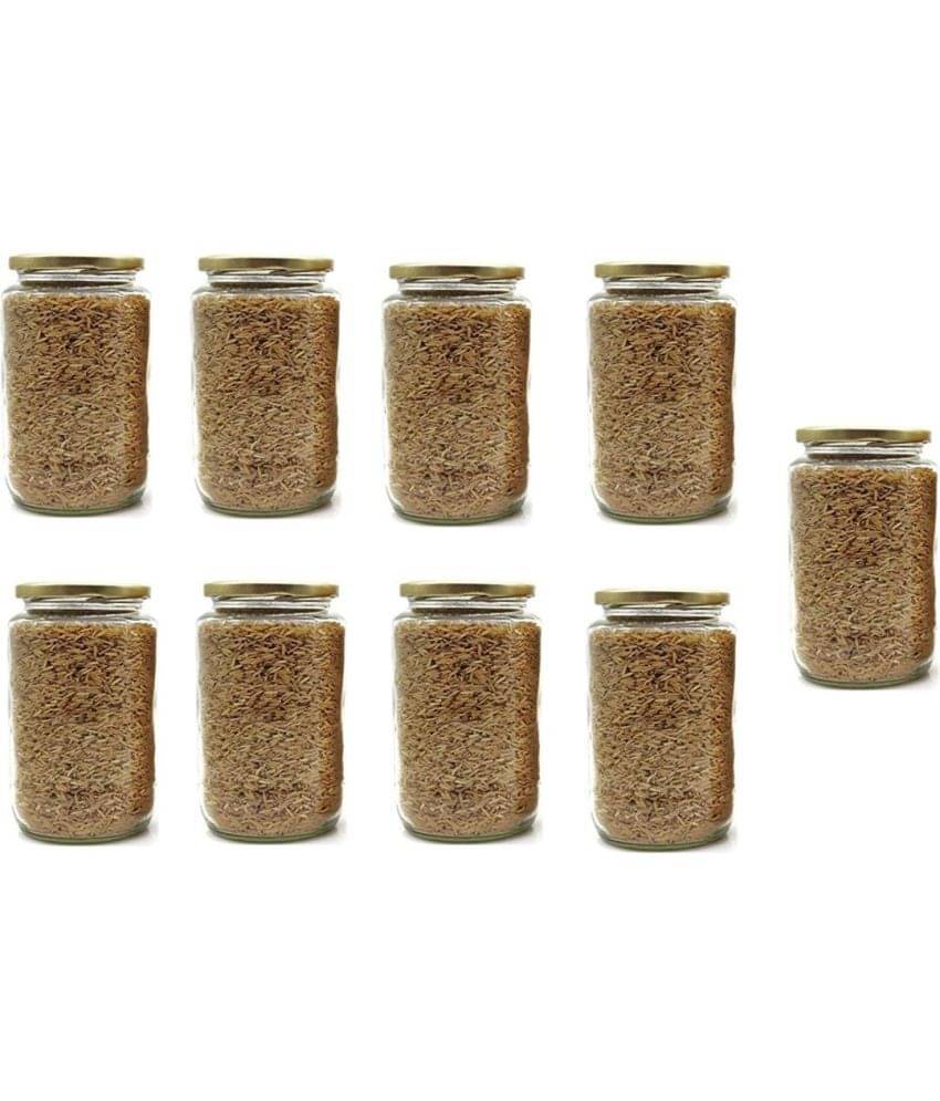     			Somil Glass Container Jar Glass Transparent Utility Container ( Set of 9 )
