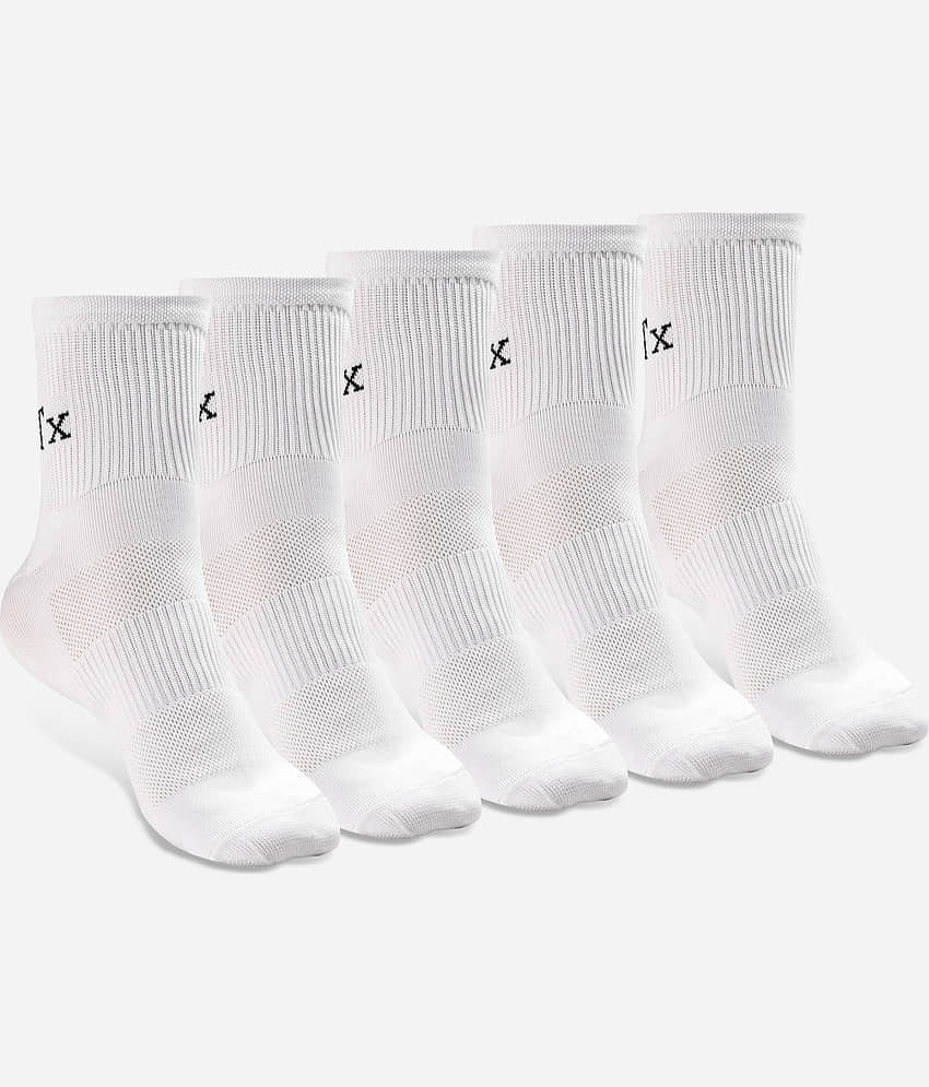 Texlon Nylon Men's Printed White Ankle Length Socks ( Pack of 5 ) - Socks | Buy online on ZillyBuy