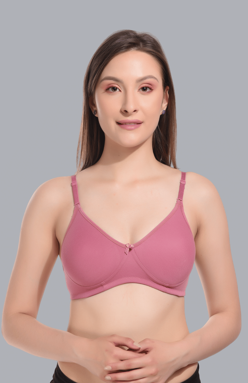 Viral Girl Cotton Lightly Padded Women's T-Shirt Bra ( Fluorescent Pink ) VM-SPACER-MAROON