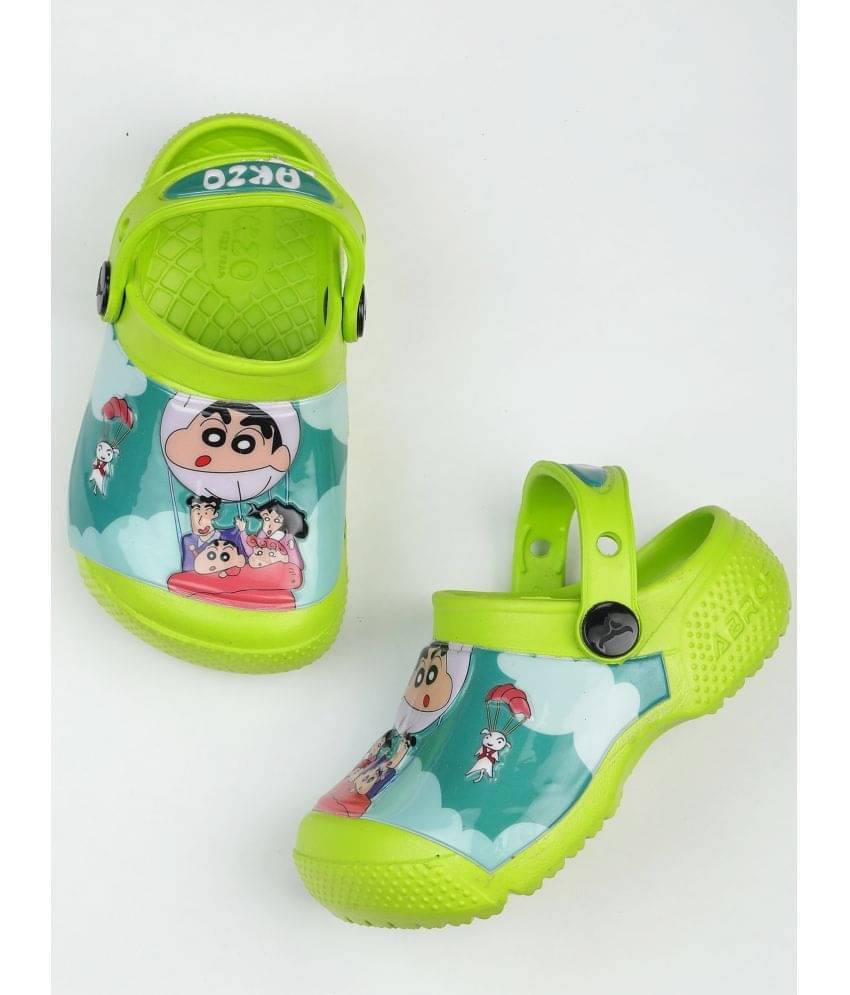     			Abros - Lime Green Boy's Clogs ( 1 Pair )
