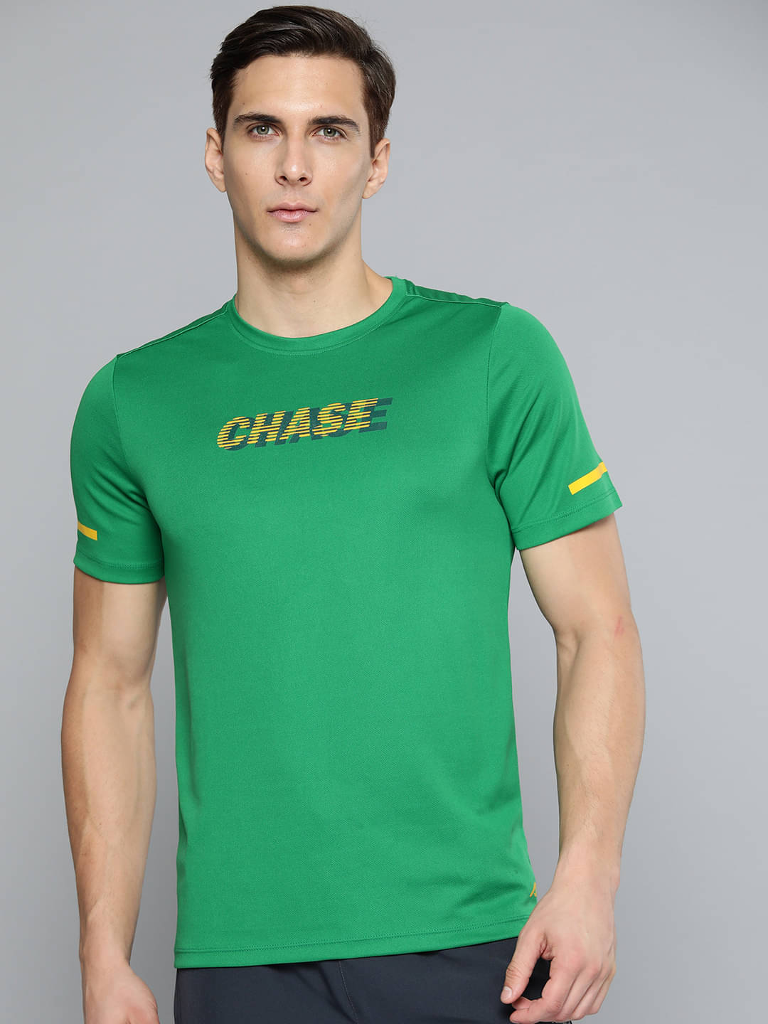     			Alcis Green Polyester Slim Fit Men's Sports T-Shirt ( Pack of 1 )