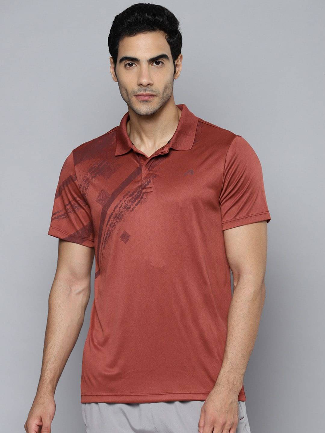     			Alcis Rust Polyester Slim Fit Men's Sports Polo T-Shirt ( Pack of 1 )