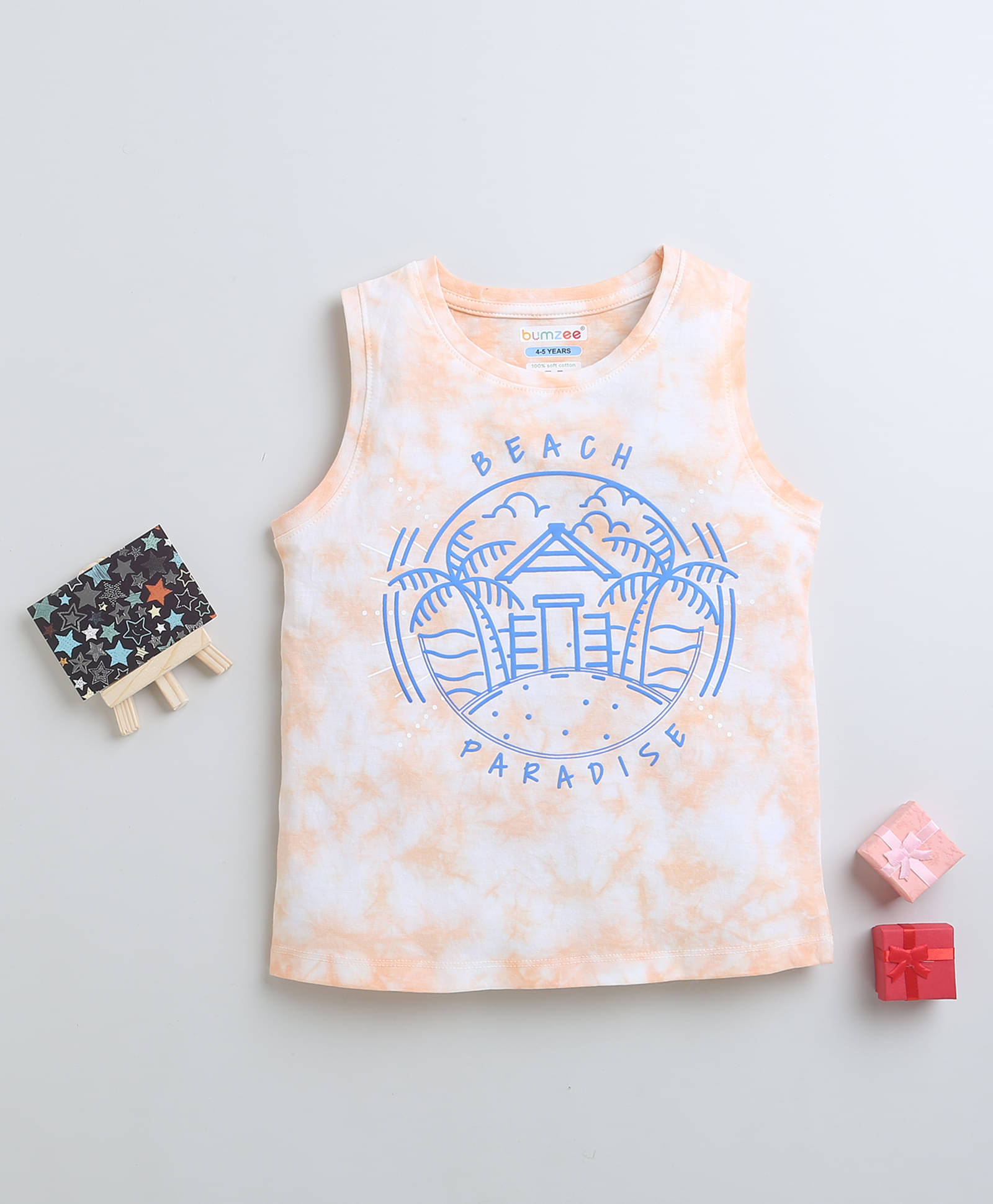     			BUMZEE Pack of 1 Boys Cotton T-Shirt ( Peach )
