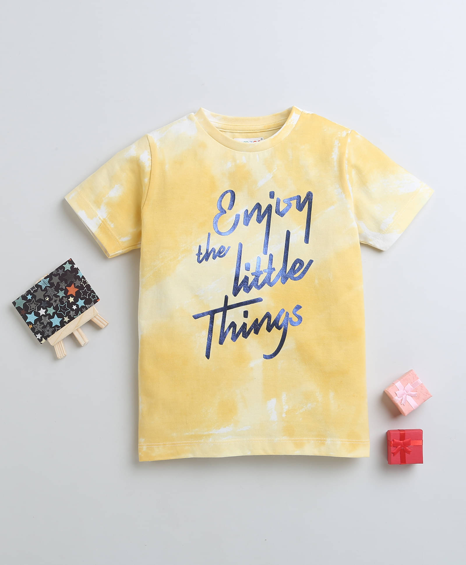     			BUMZEE Pack of 1 Boys Cotton T-Shirt ( Yellow )