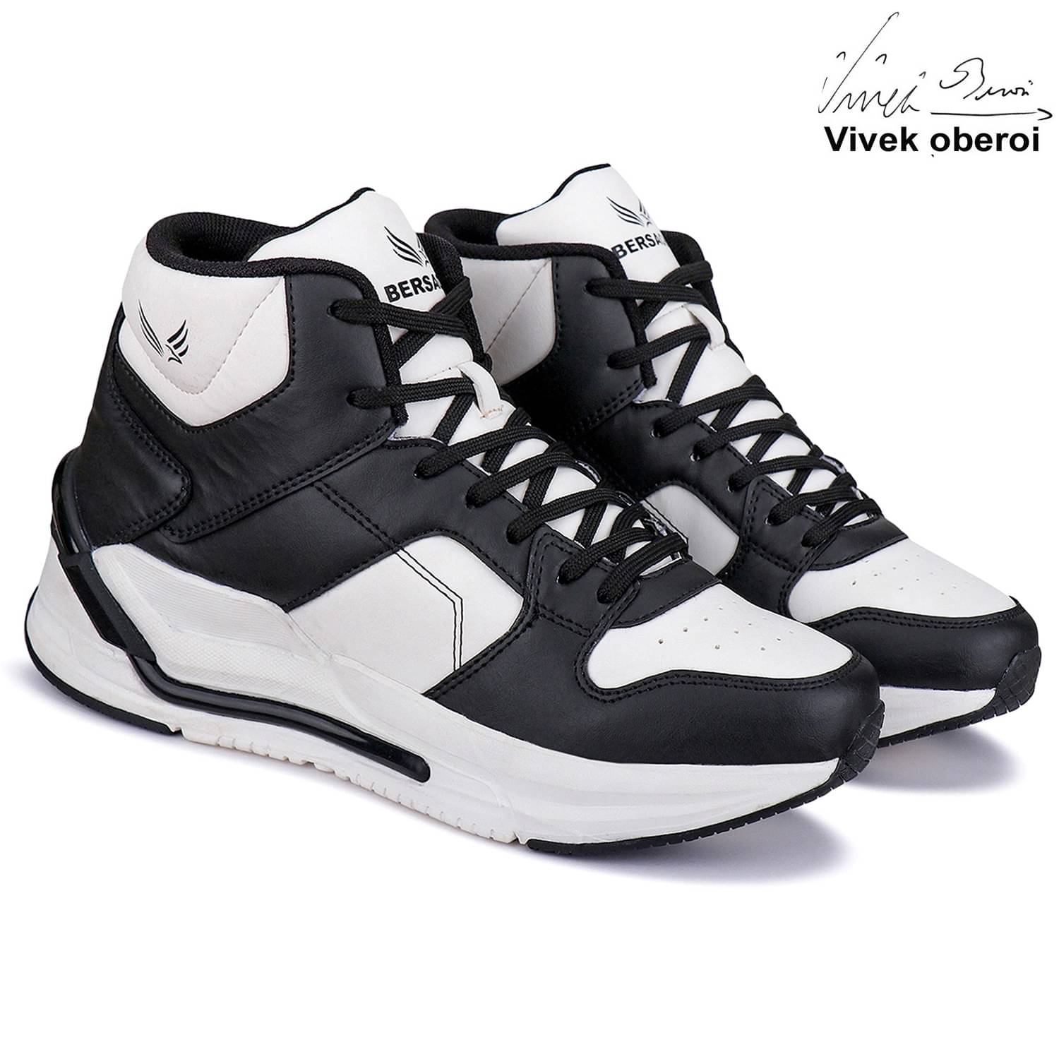     			Bersache Casual shoe for men Black Men's High Tops Shoes