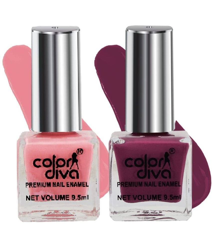     			COLOR DIVA Party Mix Nail Polish, 9.5ml Each | Quick-Drying, High Shine & Chip-Resistant, Pack Of 2