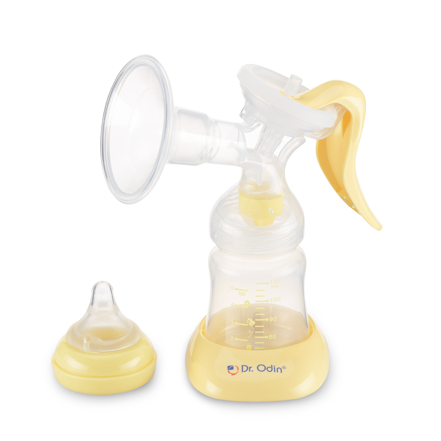     			Dr. Odin Manual Breast Pump LD-101 Manual Breast Pump Soft Gentle Manual BPA Free Yellow (Pack of 1)