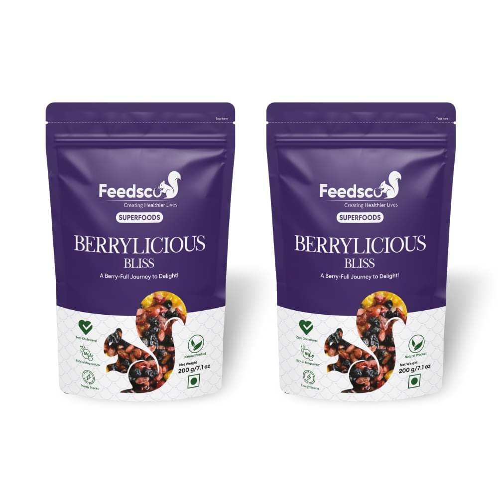     			Feedsco Nuts & Berries 200 Pack of 2