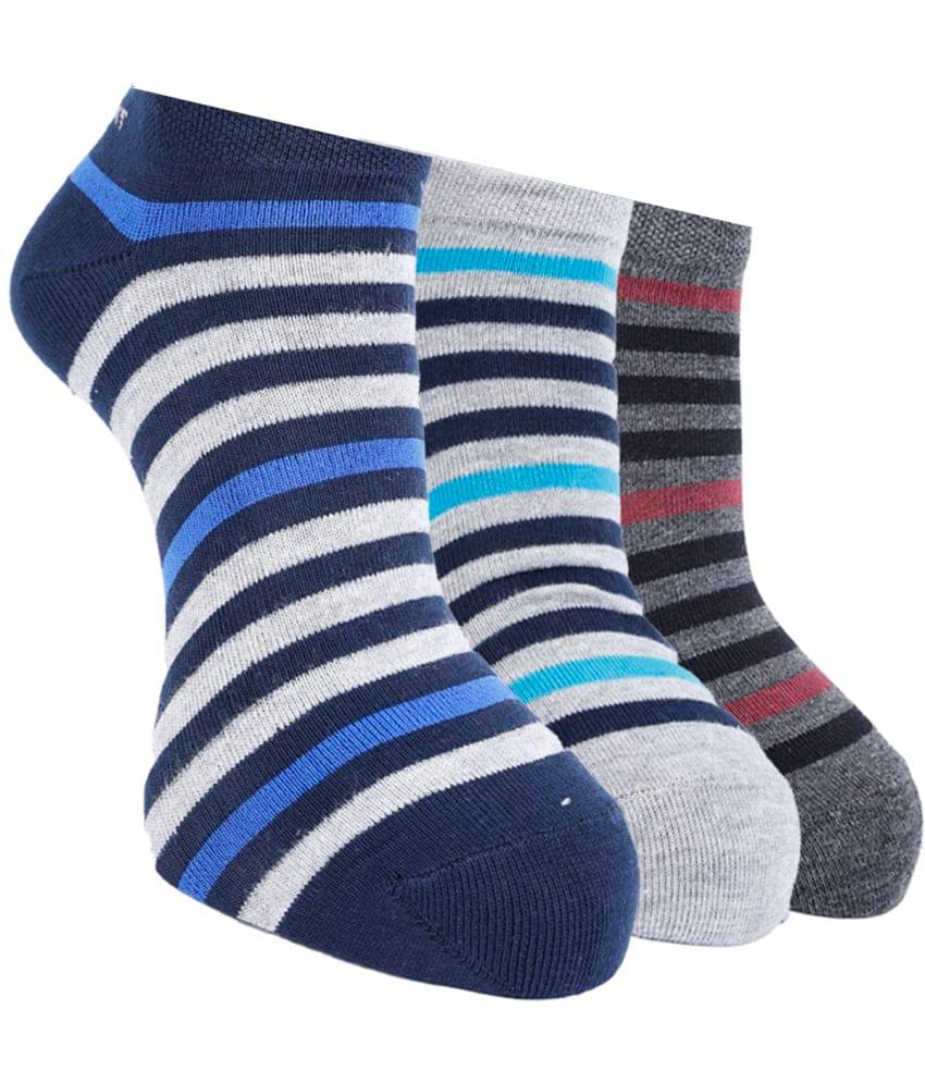 Force NXT Cotton Blend Men's Striped Multicolor Low Cut Socks ( Pack of 3 ) Force NXT Cotton Blend Men's Striped Multicolor Low Cut Socks ( Pack of 3 )