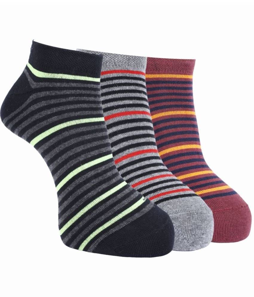 Force NXT Cotton Blend Men's Striped Multicolor Ankle Length Socks ( Pack of 3 )     			Force NXT Cotton Blend Men's Striped Multicolor Ankle Length Socks ( Pack of 3 )