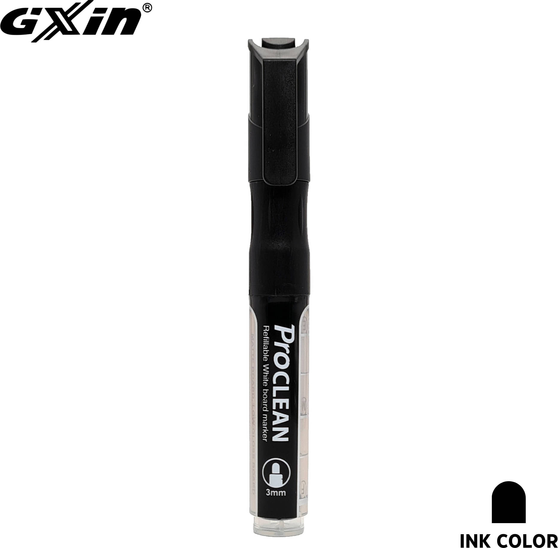     			GXIN White Board Marker Black Proclean Whiteboard Marker | Easily Erasable Ink
