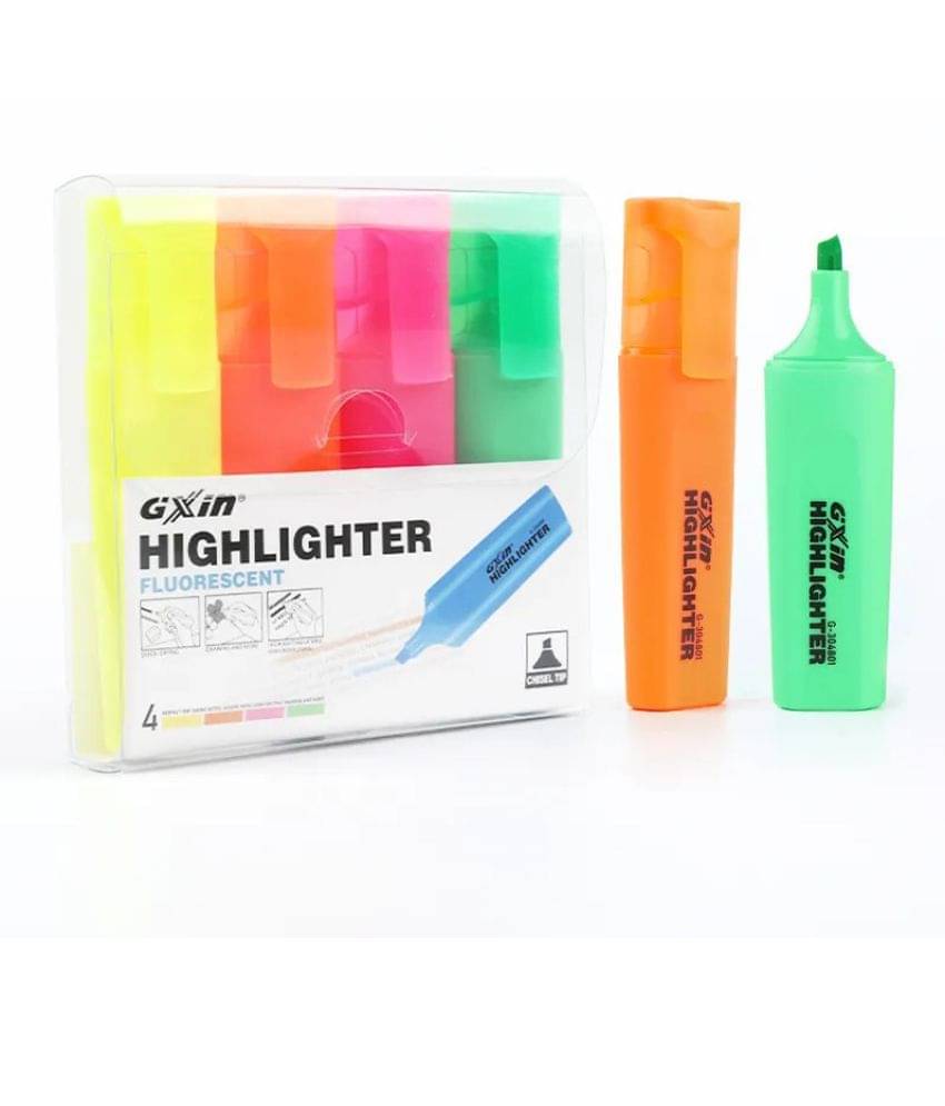     			Highlighter Pen | Neon Colors | Chisel Tip Marker Pen | Water-Based | Quick Dry