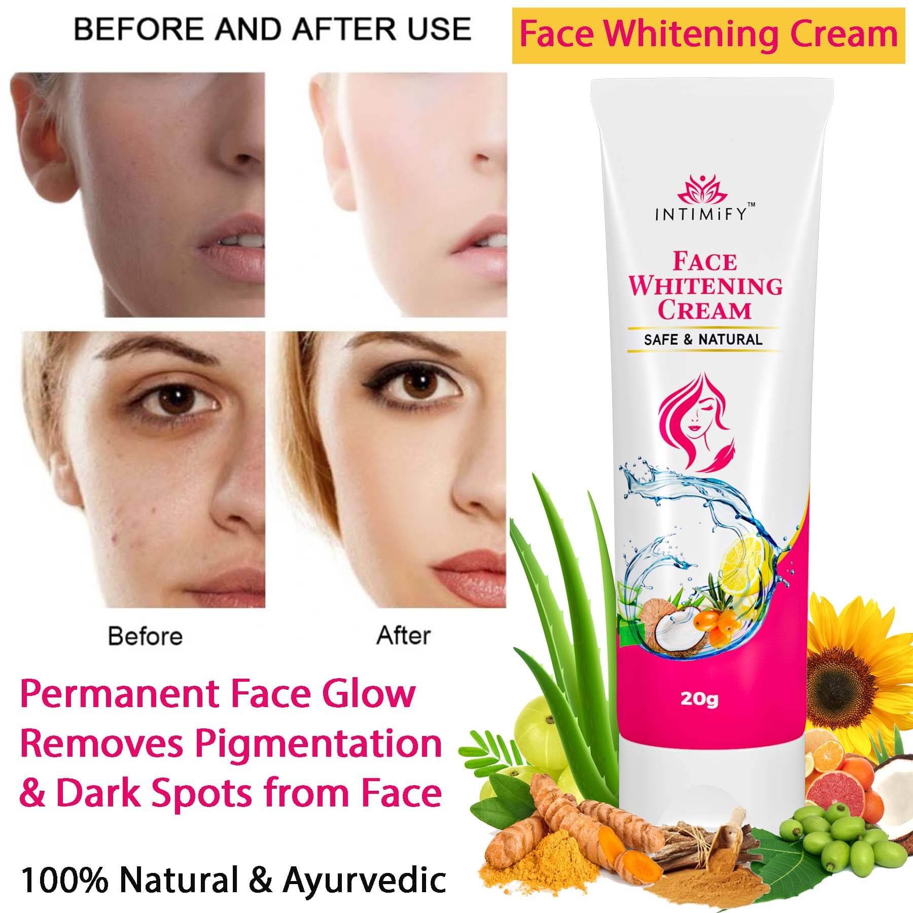     			Intimify Day Cream All Skin Type Turmeric ( 20 gm )