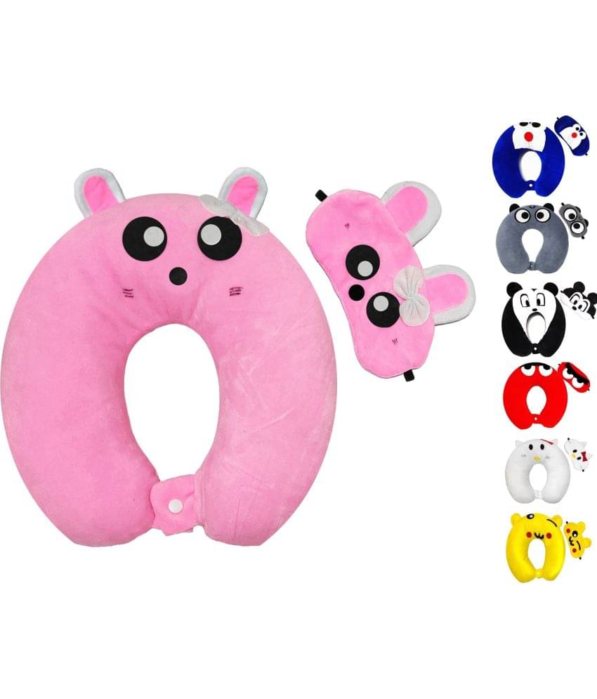     			JUZZII Multicolor Neck Pillow,Eye Shade ( Pack of 2 )