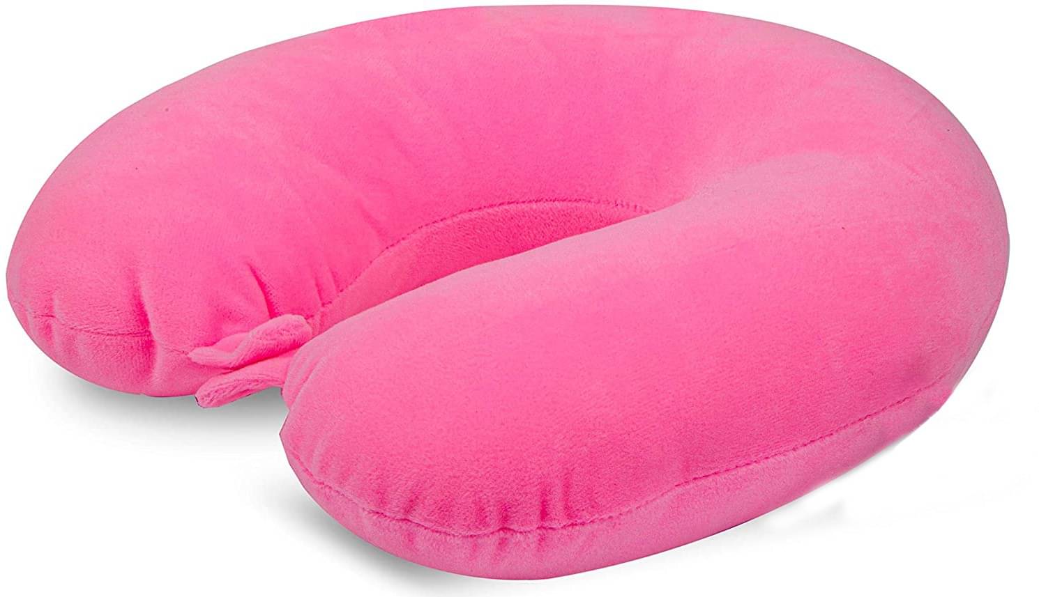     			JUZZII Pink Neck Pillow ( Pack of 1 )