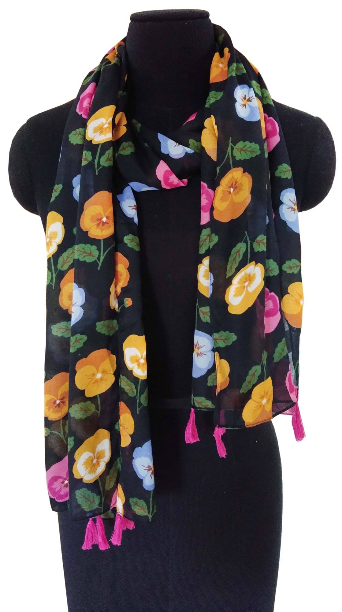 JVNINE Black Polyester Women's Stole ( Pack of 1 ) JVNINE Black Polyester Women's Stole ( Pack of 1 )