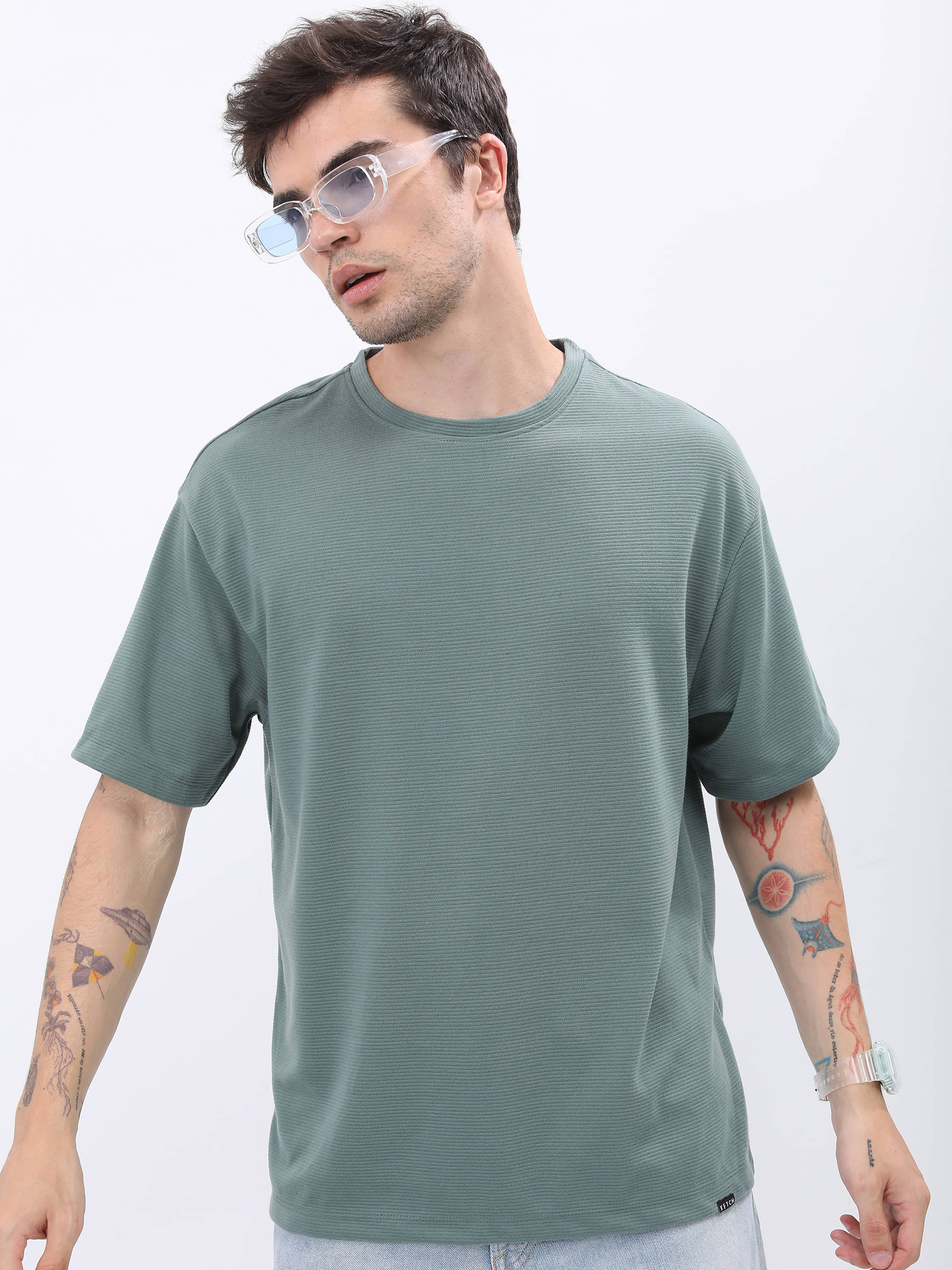     			Ketch Pack of 1 Polyester Oversized Fit Men's T-Shirt ( Green )