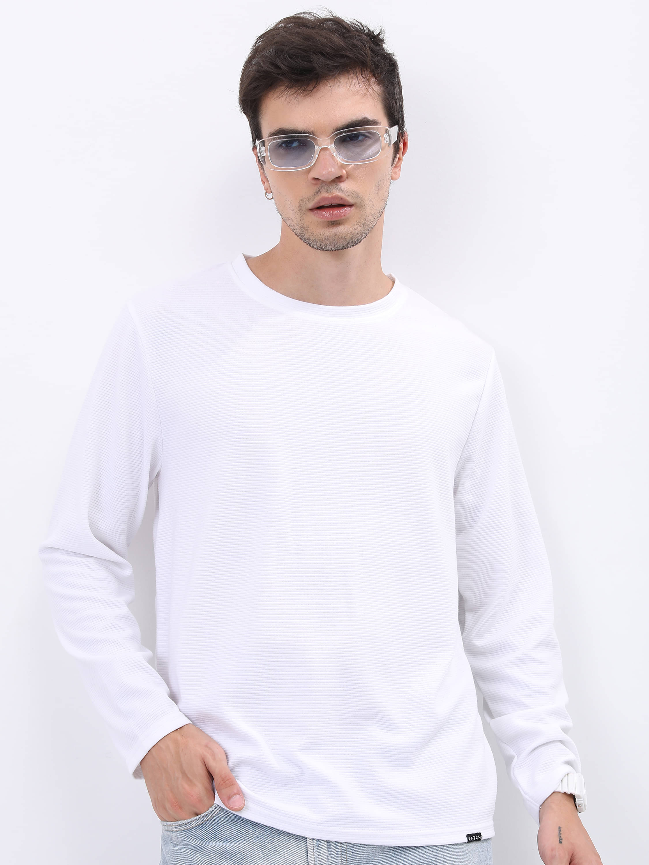 Ketch Pack of 1 Polyester Oversized Fit Men's T-Shirt ( White ) Ketch Pack of 1 Polyester Oversized Fit Men's T-Shirt ( White )