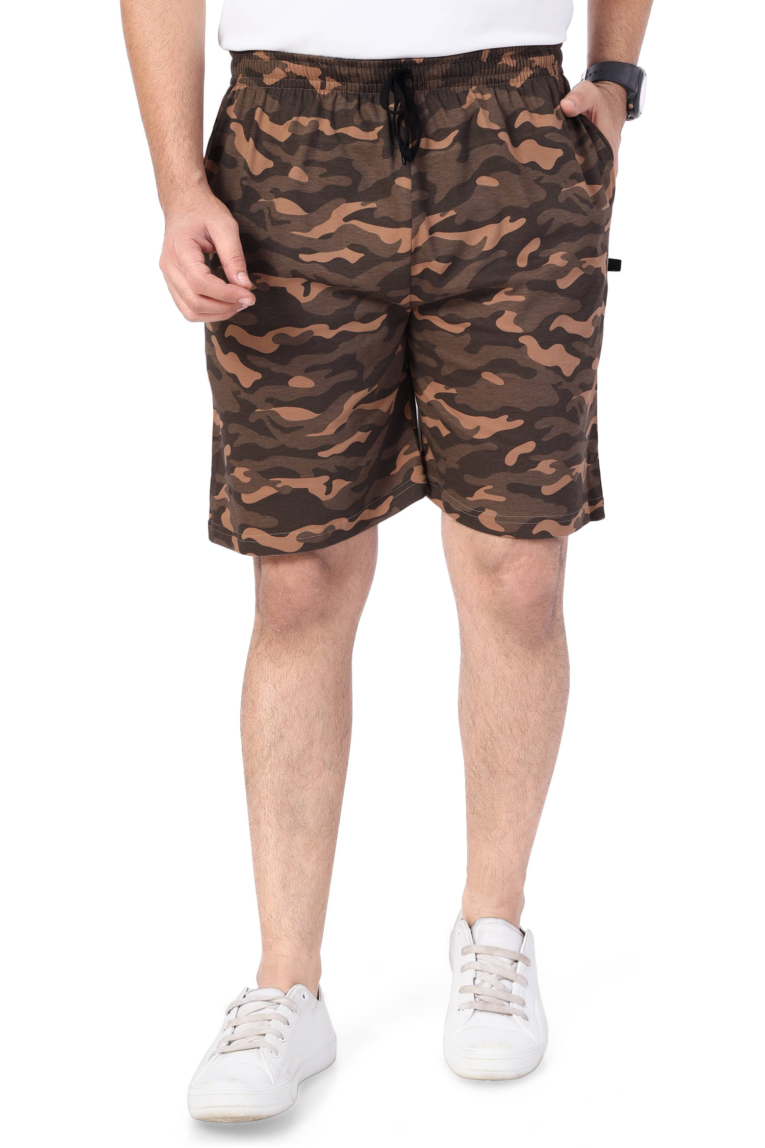     			Neo Garments Beige Cotton Men's Shorts ( Pack of 1 )