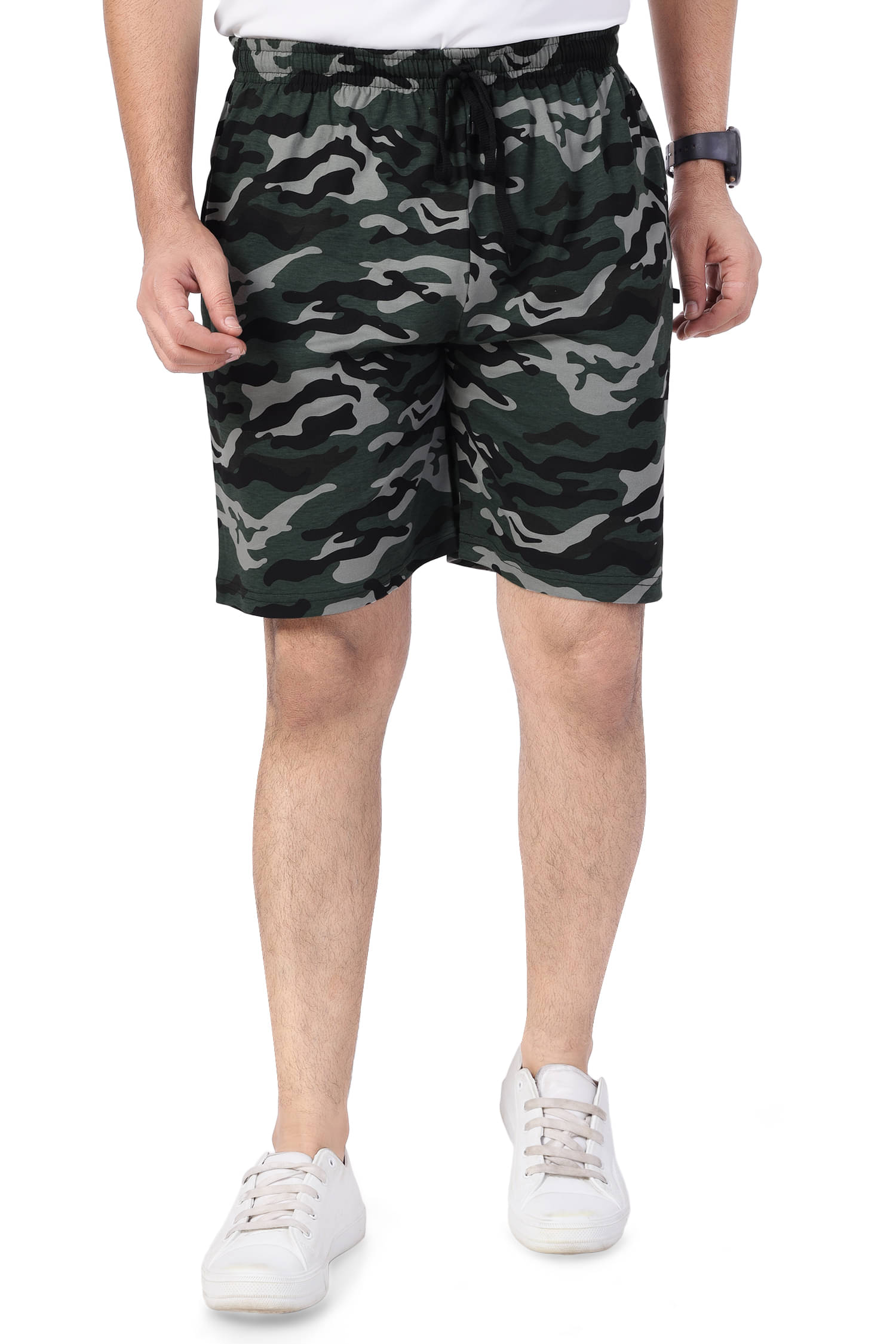     			Neo Garments Green Cotton Men's Shorts ( Pack of 1 )