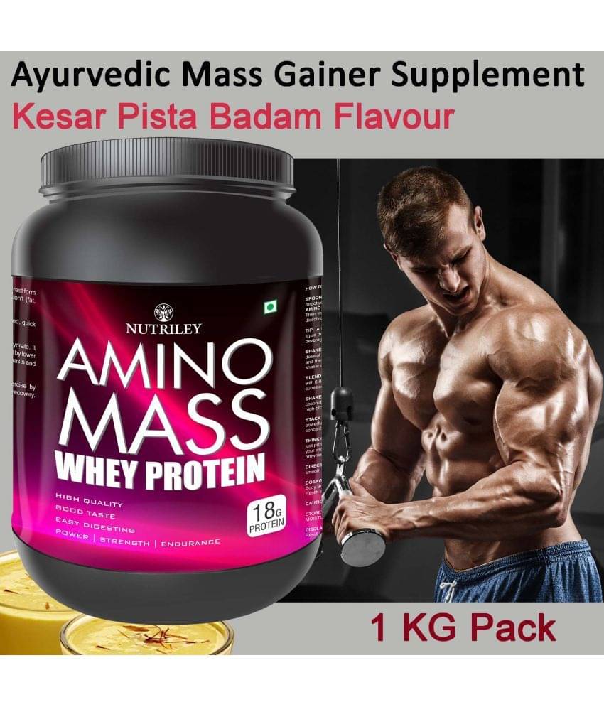     			Nutriley Amino Mass Whey Protein ( 1000 gm , Kesar Pista Badam - Flavour )