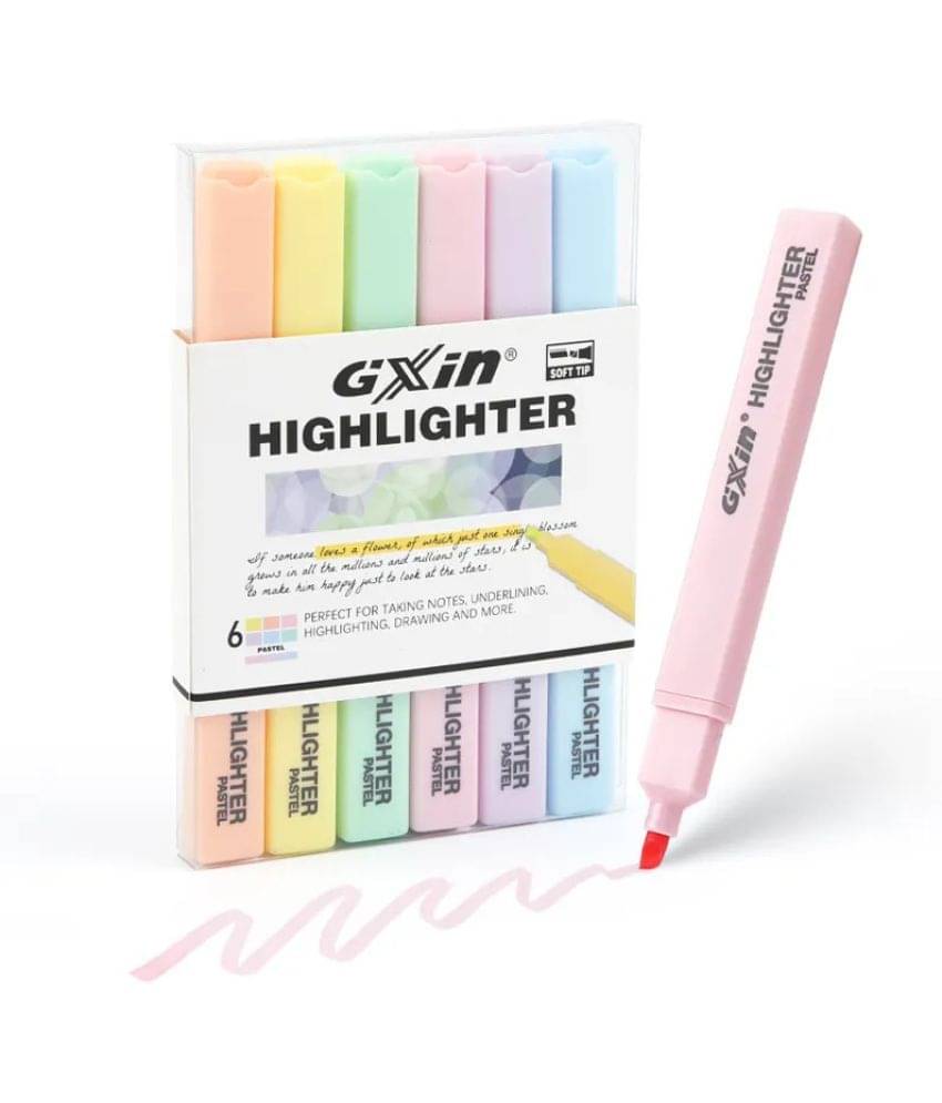Pastel Highlighter Pen | Aesthetic Highlighter Marker | Quick Dry | No Bleed Pastel Highlighter Pen | Aesthetic Highlighter Marker | Quick Dry | No Bleed