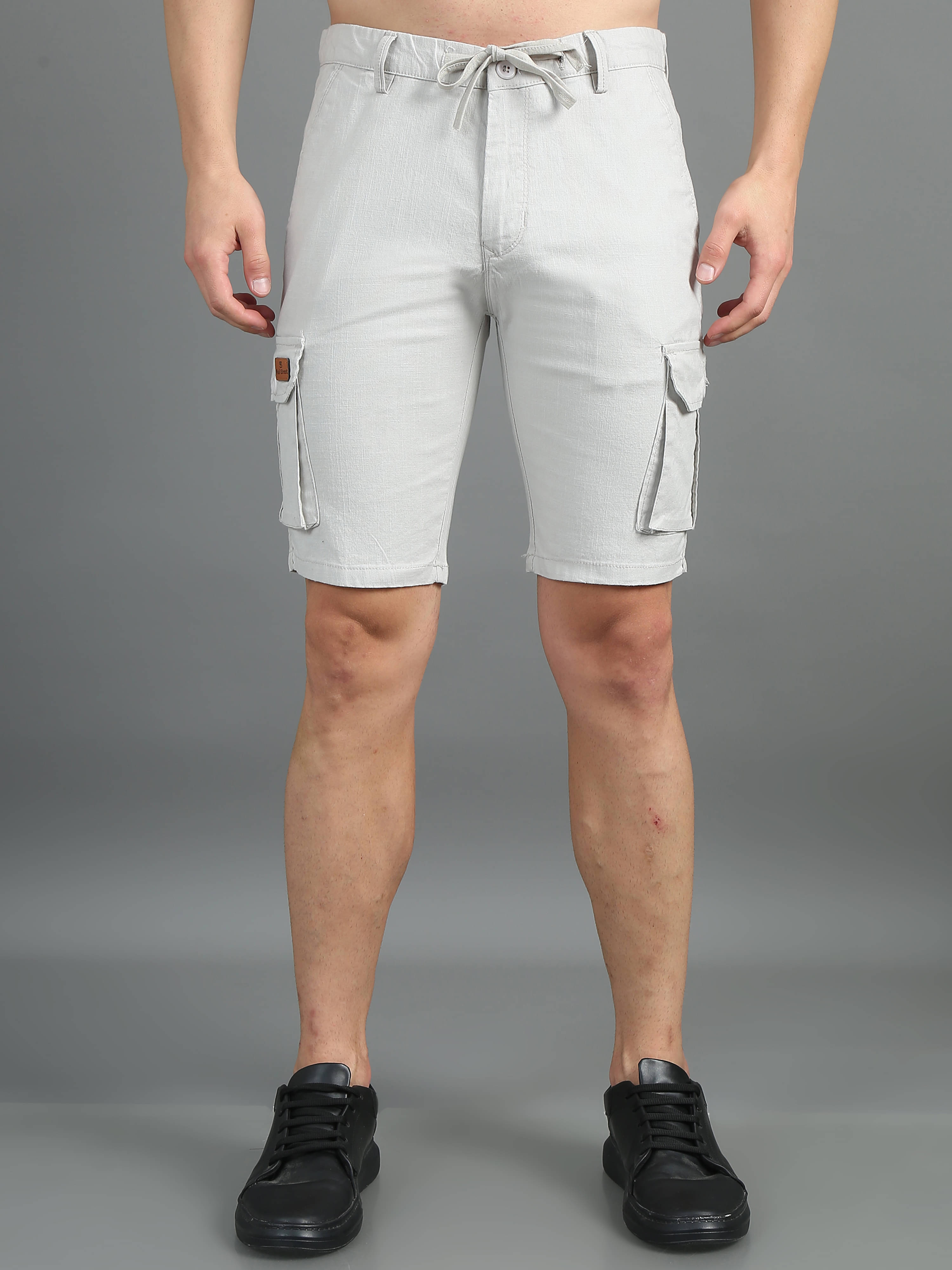Paul Street Grey Linen Men's Shorts ( Pack of 1 ) Paul Street Grey Linen Men's Shorts ( Pack of 1 )