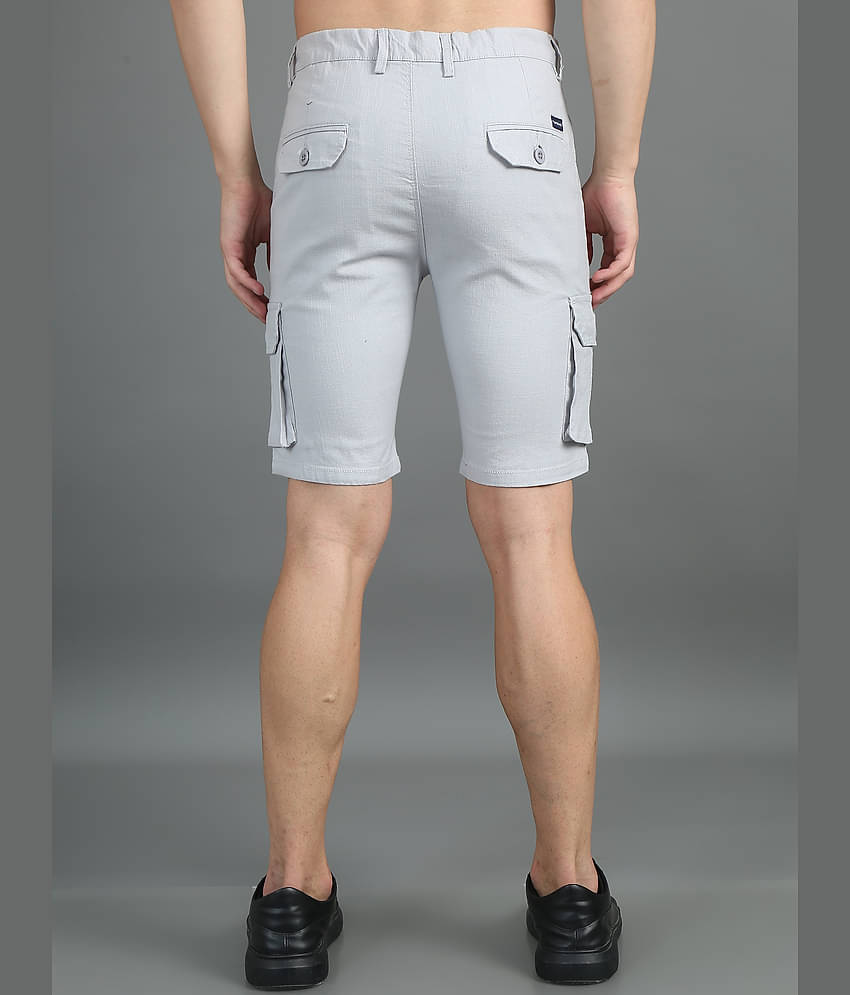 Paul Street Silver Linen Men's Shorts ( Pack of 1 )