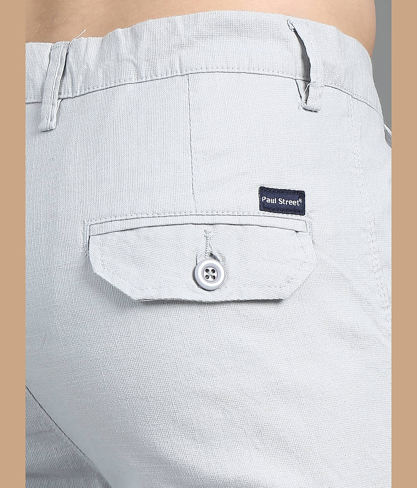Paul Street Silver Linen Men's Shorts ( Pack of 1 )