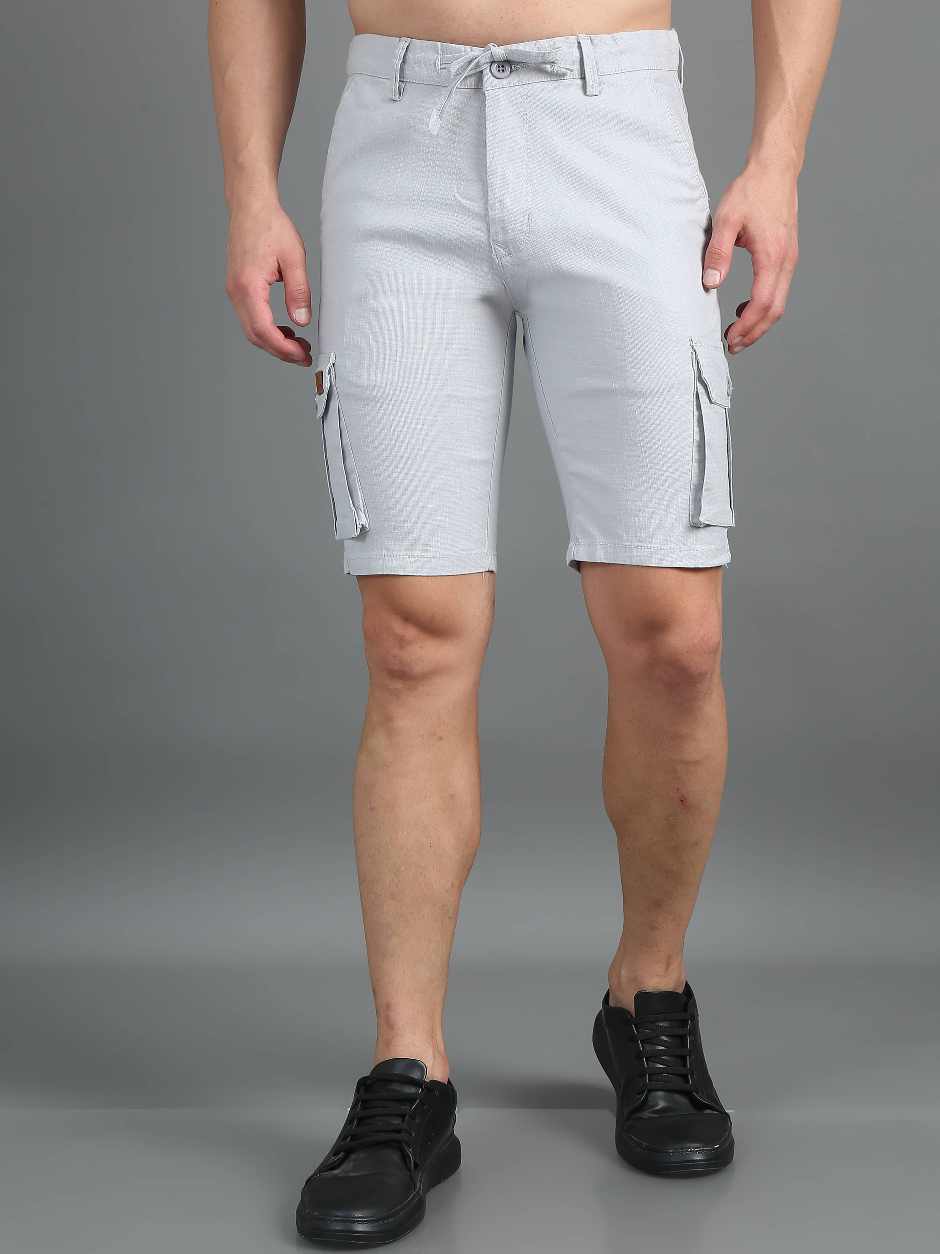 Paul Street Silver Linen Men's Shorts ( Pack of 1 ) Paul Street Silver Linen Men's Shorts ( Pack of 1 )