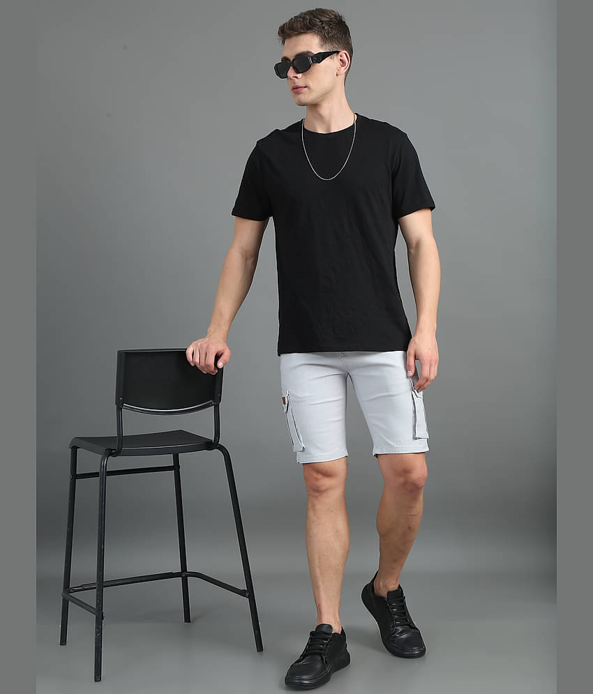 Paul Street Silver Linen Men's Shorts ( Pack of 1 )