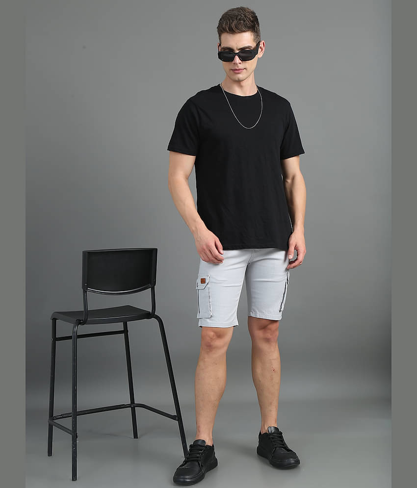 Paul Street Silver Linen Men's Shorts ( Pack of 1 )