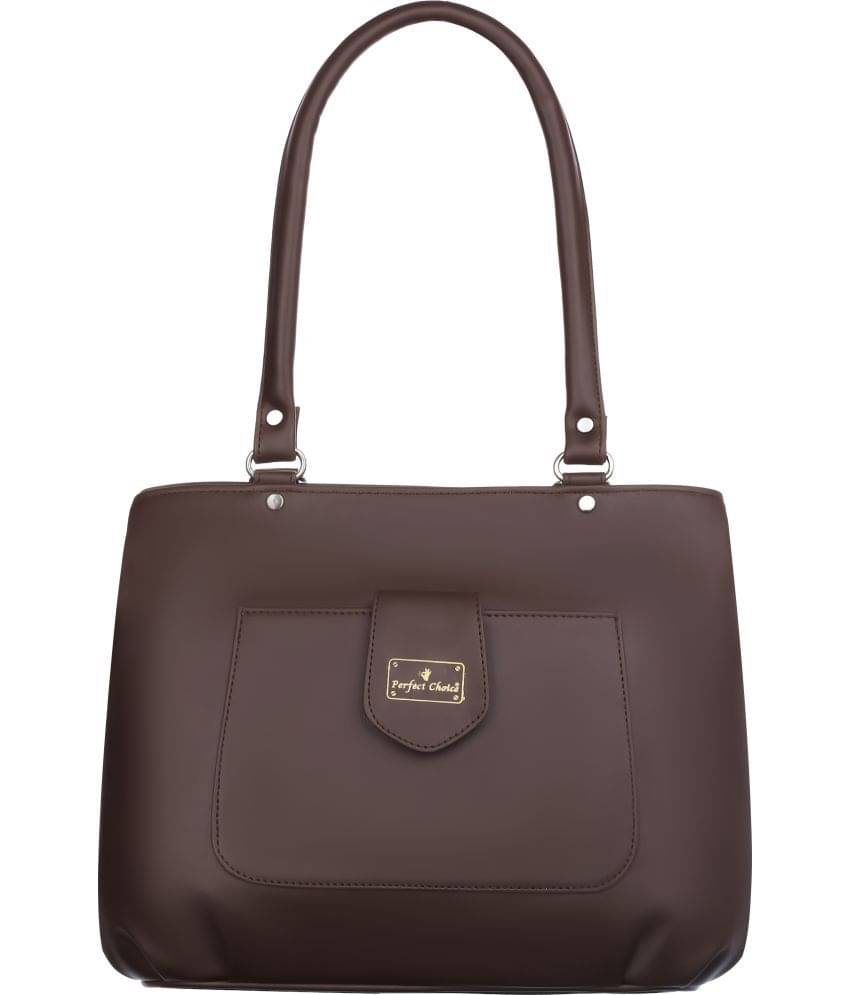     			Perfect Choice Shoulder Bag PU Set of 1 ( Brown )