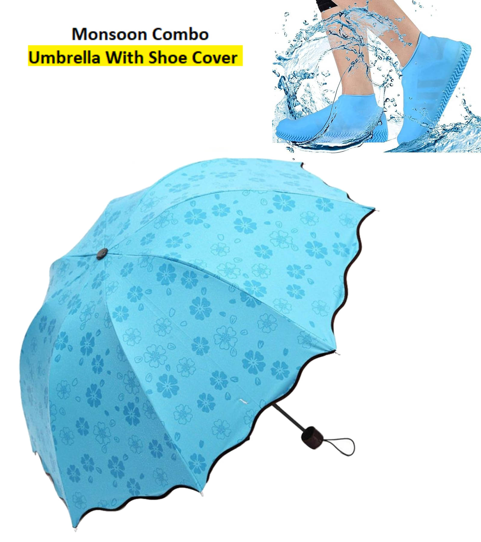     			RAMDEV ENTERPRISE Blue 1 Fold Umbrella