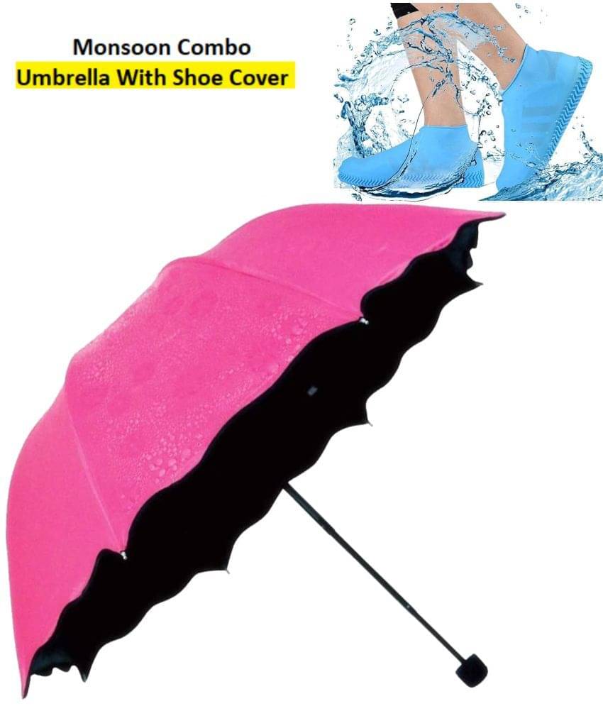RAMDEV ENTERPRISE Pink 1 Fold Umbrella RAMDEV ENTERPRISE Pink 1 Fold Umbrella